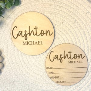 Baby Name Sign, Hospital Name Sign, Wooden Name Sign, Baby Name Announcement, Baby Name Reveal, Baby Stats, Engraved Wood Birth Sign