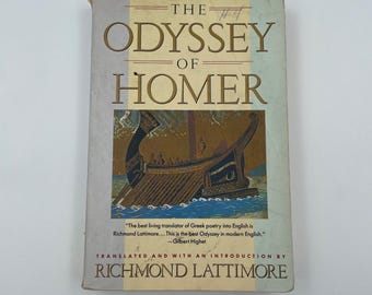 The Odyssey of Homer Richmond Lattimore Translation Paperback ISBN 0060904798R