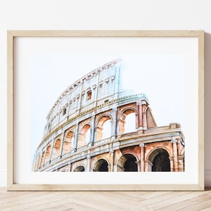 Colosseum Watercolor Painting Art Print, Rome Italy Wall Art, Colosseum Watercolor Painting, Colosseo Wall Decor, Italian Restaurant Art