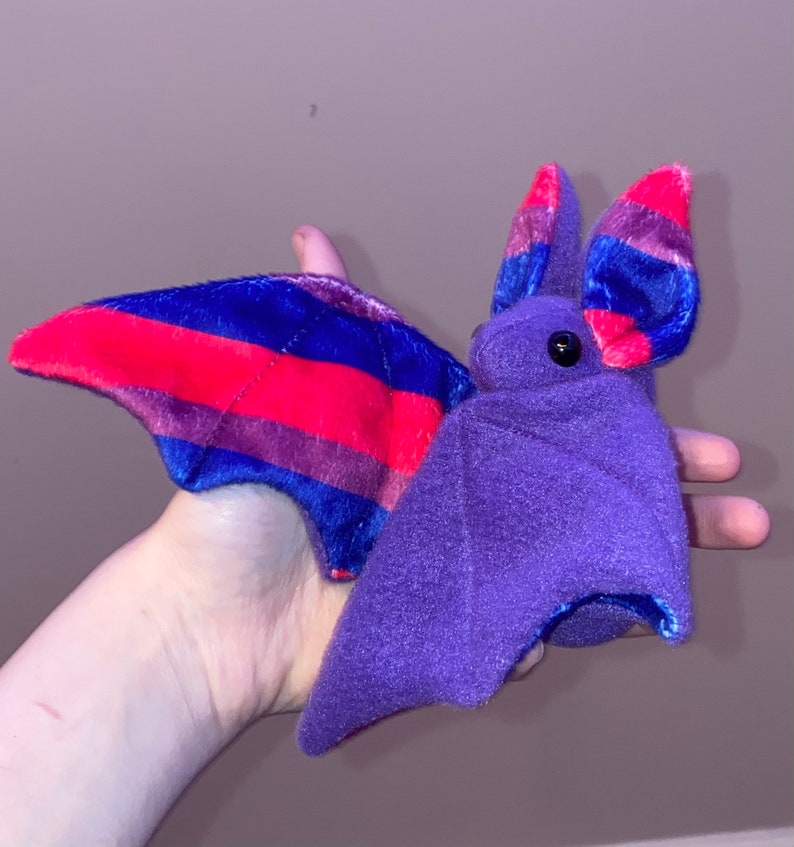 Bisexual Bat plushie Pride Bat plush Gifts hand made plush | Etsy