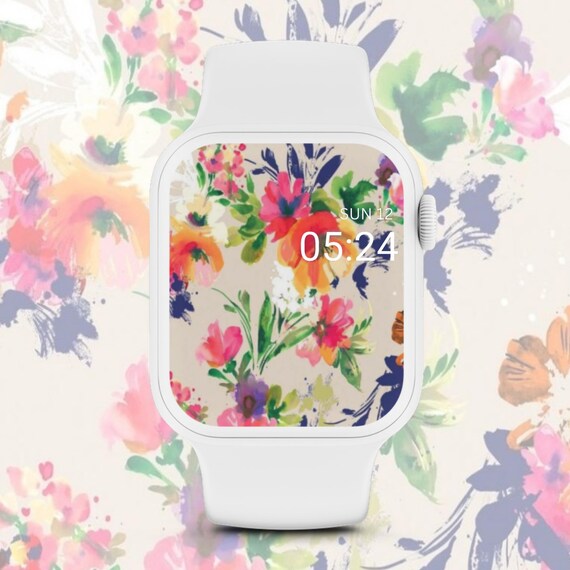 Floral apple watch background best sale