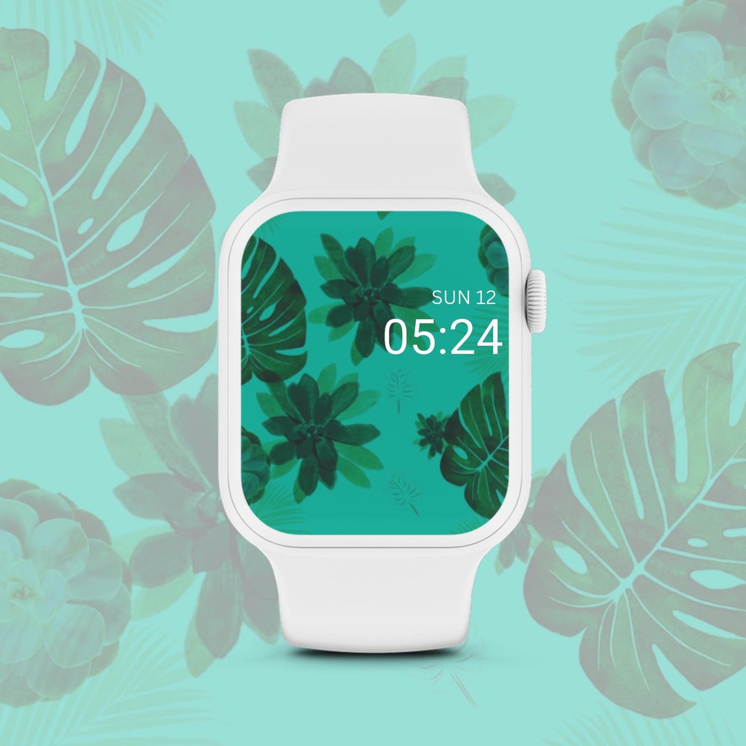 Floral Apple Watch Face, Flower Watch Wallpaper, Summer Background