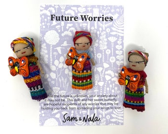 Guatemalan Future Worry Doll - Worry Doll Gift - Gift for a Sister - Gift for a Bride - Gift for a Wife - Mini Doll - Trouble Doll