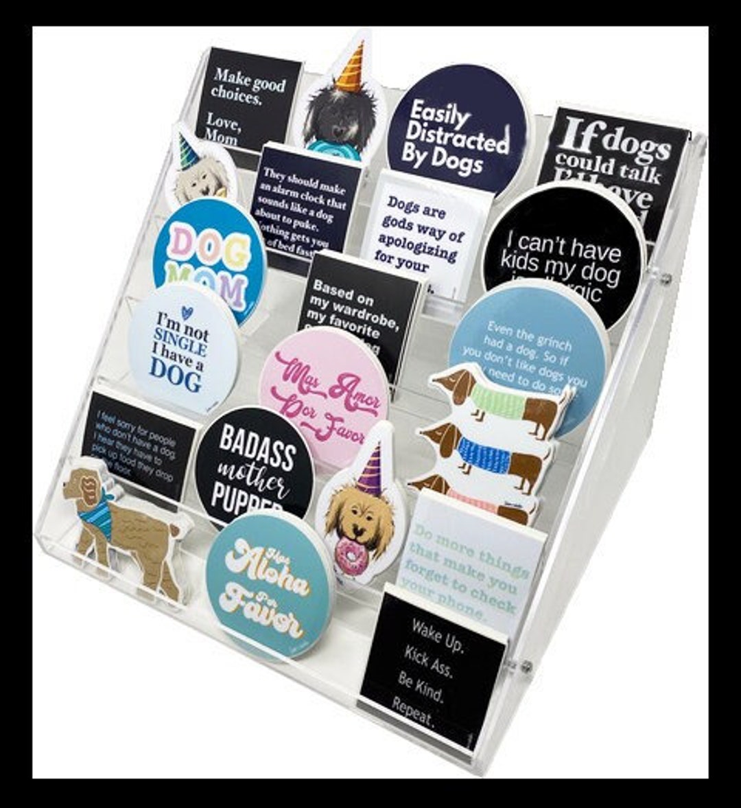 Acrylic Sticker Display Retail Store Sticker Rack Display Your Stickers