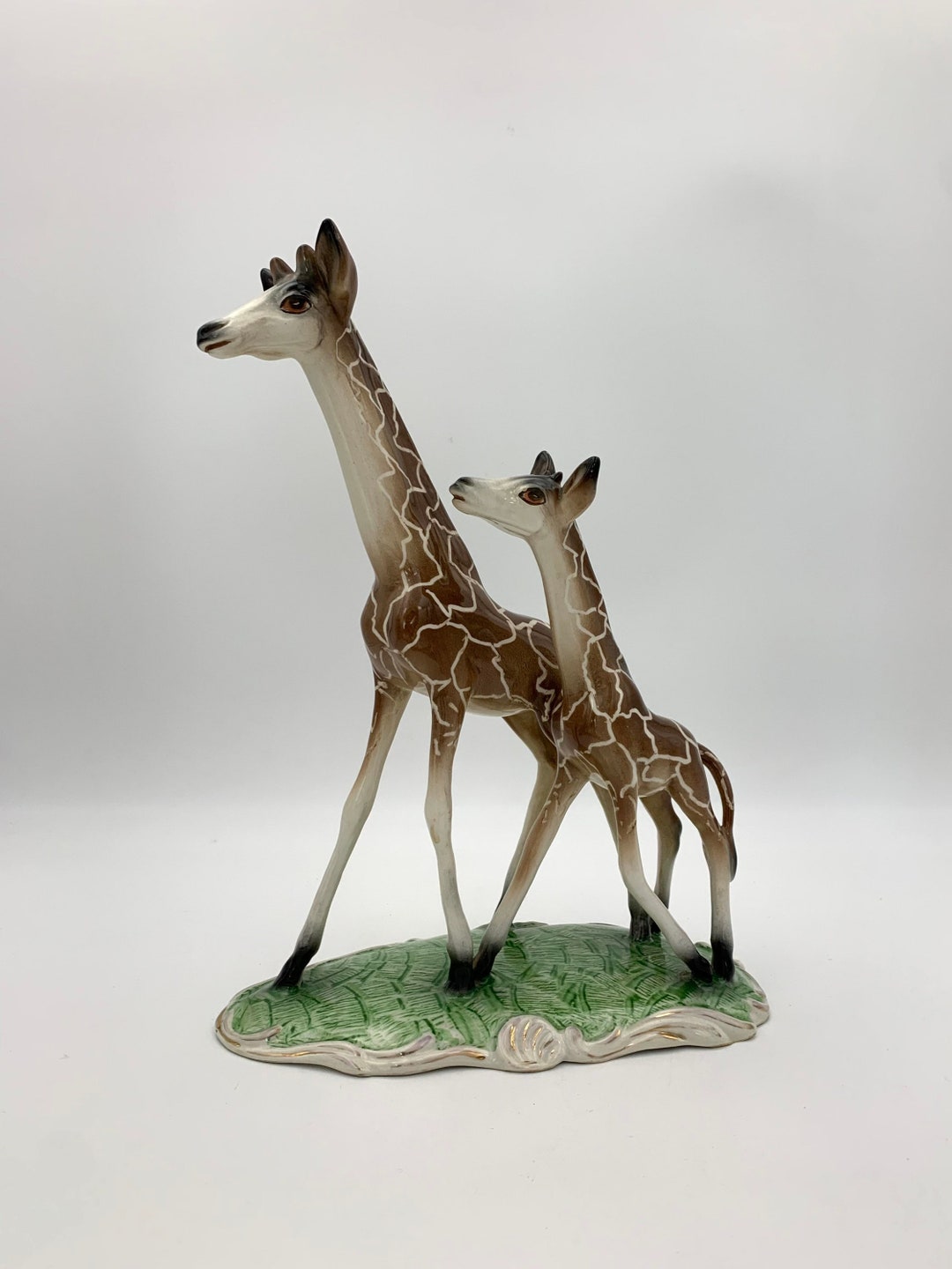 LA QUERCETO, Sesto Fiorentino, Italy Large Vintage Statue, Two Giraffes