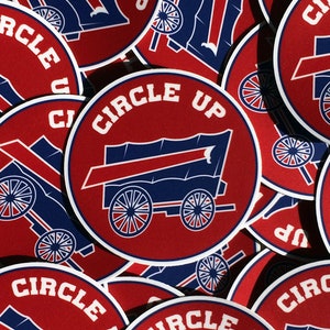 Circle Up Vinyl Sticker