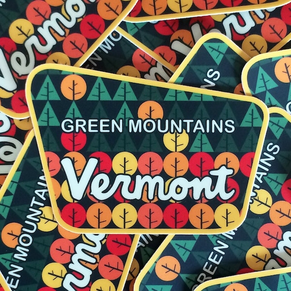 Vermont groene bergsticker