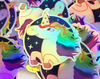 Unicorn Vinyl Holographic Sticker