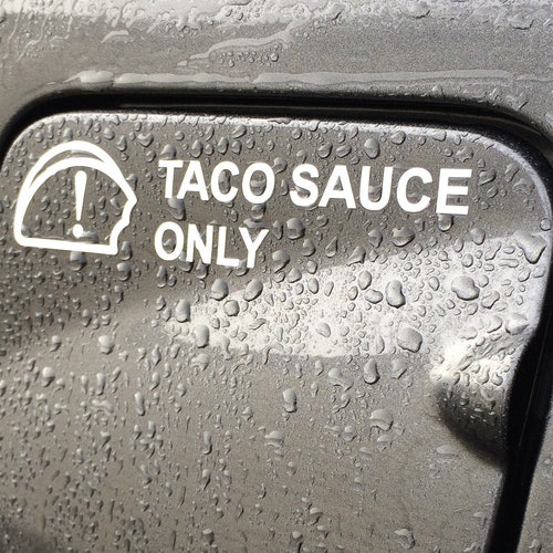 Taco Sauce Only Vinyl Decal Sticker for Gas Lid Etsy