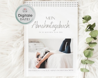 DIGITAL - My weight loss diary - Reach your goal in 12 weeks - Diet diary - Download PDF file