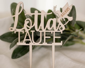 Personalized cake topper fish for birth baptism communion confirmation