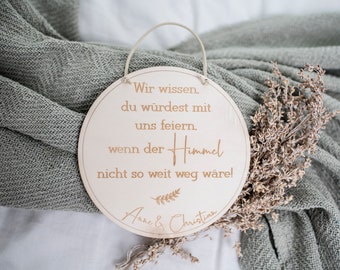Personalisierte Acryl Gedenktafel - Individuelles Erinnerungsstück Für Hochzeit & Gedenken