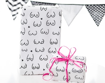 Funny gift wrap | Boobs | Breasts | Original packaging | For men | For best friend | Gift idea