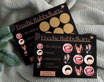 Cheeky scratch-off card for him – Valentine's Day gift, birthday gift & fun couple's gift
