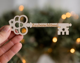 Santa Claus key for Christmas Eve without fireplace | Magic key Christmas Eve | Santa Claus Santa Claus key with card