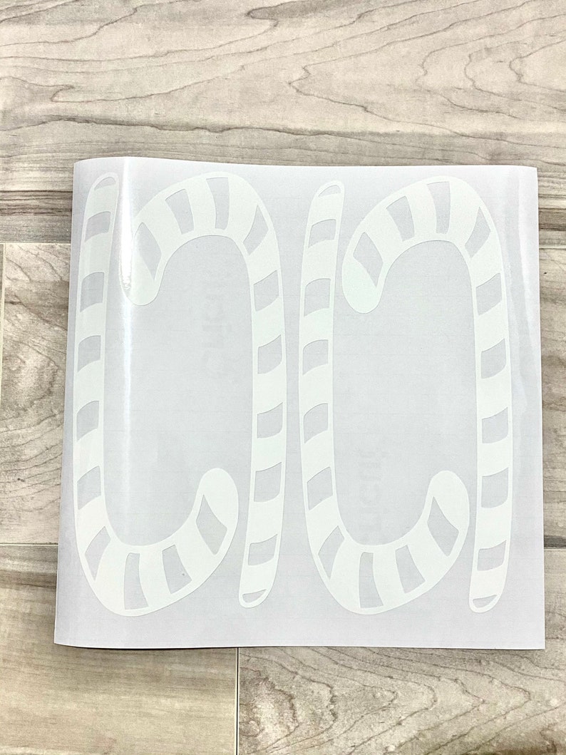 Candy Canes Vinyl/ Window Cling Silhouette Etsy