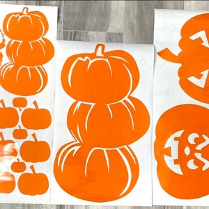 Halloween Pumpkin Window Clings/Vinyl