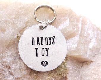 Etiqueta de collar personalizada con forma de corazón de 1 pulgada, BDSM, Kink