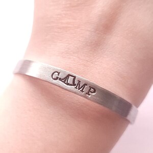 Camp Tent Adjustable Aluminum Cuff Bracelet