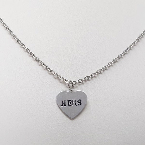 Halsketting van haar, dagkraag, BDSM-sieraden, LGBT, LGBTQ+, transgender, Domme, Meesteres, subtiele kniksieraden, 18-inch roestvrijstalen ketting