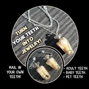 Teeth jewelry etsy clearance