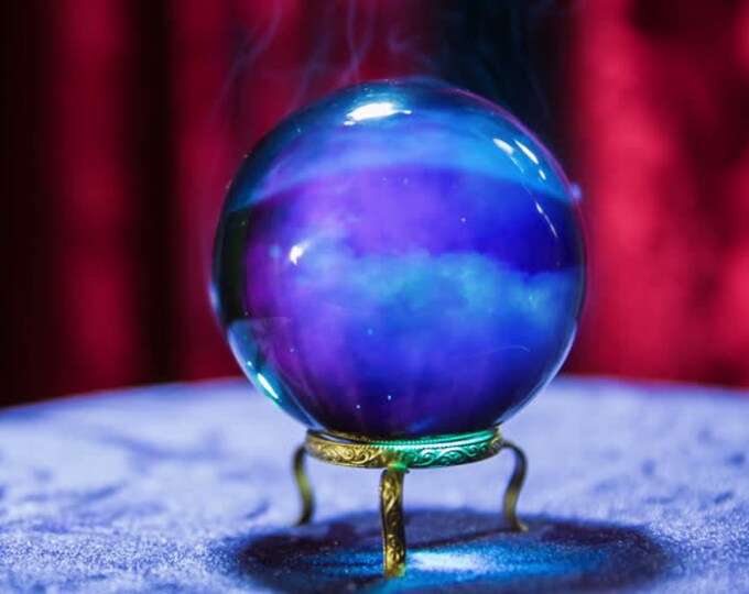 100 Accurate CRYSTAL BALL Reading Using AMETHYST Crystal Ball Email Video Recording Psychic