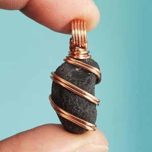 21.45ct Saffordite (Cintamani) Pendant || Copper Wire Wrap || TOP QUALITY & Fully Translucent || Sourced from Arizona!