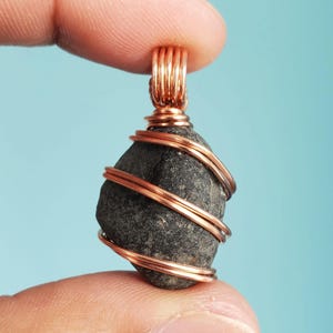 33.95ct Saffordite (Cintamani) Pendant || Copper Wire Wrap || TOP QUALITY & Fully Translucent || Sourced from Arizona!