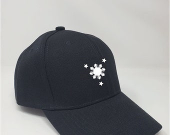 Filipino Sol y Estrellas Sombrero Negro