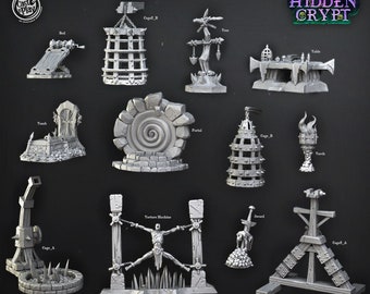 Crypt Artifacts Cast N Play D&D RPG Terrain: Hidden Crypt (Dungeons and Dragons, Pathfinder, Tabletop Games)