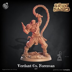 Human Male Foreman Cast N Play D&D RPG Miniatures: On Ancient Sands (Dungeons and Dragons, Pathfinder, Tabletop Games)