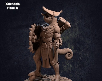 リザードフォーク シュチャトラ - ドラゴントラッパーズロッジ D&D RPG ミニチュア (ダンジョンズ＆ドラゴンズ、パスファインダー、ウォーゲーミング、テーブルトップゲーム)