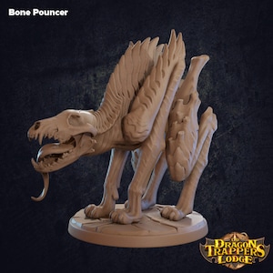 Bone Pouncer - Dragon Trappers Lodge D&D RPG Miniatures (Dungeons and Dragons, Pathfinder, Wargaming, Tabletop Games)