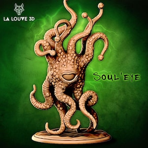 Soul Eye Beholder D&D RPG Miniature - La Louve 3D (Dungeons and Dragons, Pathfinder, Wargaming, Tabletop Games)