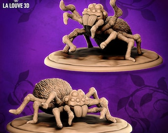 Spiders D&D RPG Miniature - La Louve 3D (Dungeons and Dragons, Pathfinder, Wargaming, Tabletop Games)