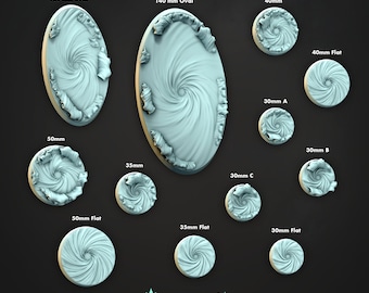 Tidal Bases Cast N Play DnD RPG Miniatures: Merghouls (Dungeons and Dragons, Pathfinder, Tabletop Games)