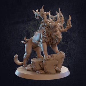 Nian Beast Monstrosity D&D RPG Miniature Dragon Trappers Lodge (Dungeons and Dragons, Pathfinder, Wargaming, Tabletop Games)