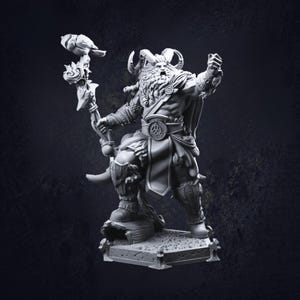 Viking Barbarian Branag Thorned Fury D&D RPG Miniature TPK Labs (Dungeons and Dragons, Pathfinder, Wargaming, Tabletop Games)