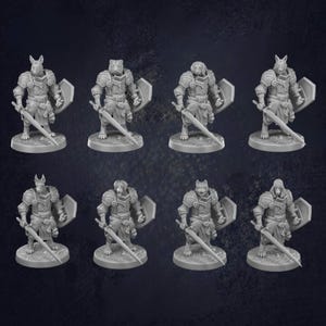 Hund Ritter D&D RPG Miniatur Drachen Trappers Hütte (Dungeons and Dragons, Pathfinder, Tabletop, Wargaming)