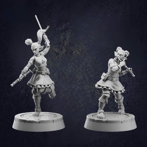 Elf Songblade Flute Bard D&D RPG Miniature Cast N Play (Dungeons and Dragons, Pathfinder, Wargaming, Tabletop Games)