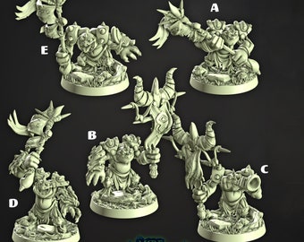 Bullywug Mire Banneret Cast N Play D&D RPG-miniaturen: Mire Volktoads (Dungeons and Dragons, Pathfinder, tafelspellen)