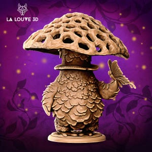 Large Myconid Beast Speaker D&D RPG Miniature - La Louve 3D (Dungeons and Dragons, Pathfinder, Wargaming, Tabletop Games)
