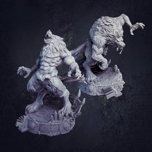 Wyett Werewolf Cast N Play Miniature per giochi di ruolo di D&D: Midnight Curse (Dungeons and Dragons, Pathfinder, giochi da tavolo)