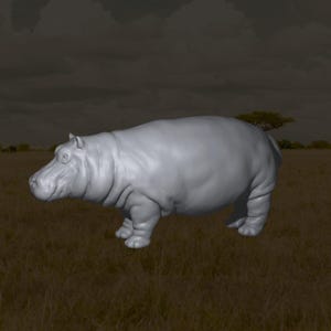 Hippo D&D RPG Miniatures MZ4250 (Dungeons and Dragons, Pathfinder, Wargaming, Tabletop Games)