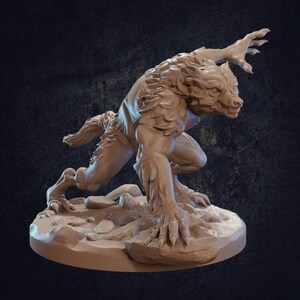 Werewolf  - Dragon Trappers Lodge D&D RPG Miniatures (Dungeons and Dragons, Pathfinder, Wargaming, Tabletop Games)