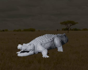Crocodile D&D RPG Miniatures MZ4250 (Dungeons and Dragons, Pathfinder, Wargaming, Tabletop Games)