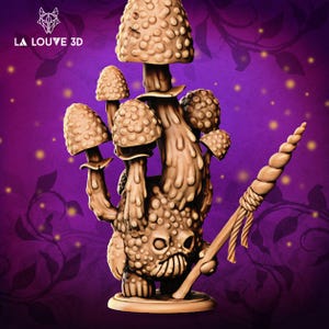 Large Myconid Unicorn Slayer D&D RPG Miniature - La Louve 3D (Dungeons and Dragons, Pathfinder, Wargaming, Tabletop Games)