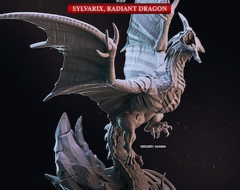 Radiant Dragon Sylvarix D&D RPG Miniature Cast N Play (Dungeons and Dragons, Pathfinder, Wargaming, Tabletop Games)