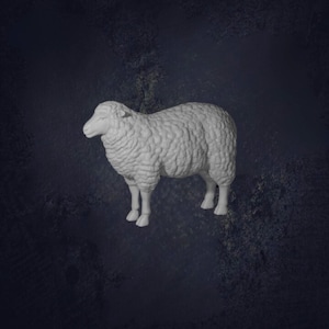 Sheep Farm Animal D&D RPG Miniatures MZ4250 (Dungeons and Dragons, Pathfinder, Wargaming, Tabletop Games)