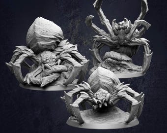 Giant Spiders - D&D RPG Miniature Lost Adventures (Dungeons and Dragons, Pathfinder, Wargaming, Tabletop Games)